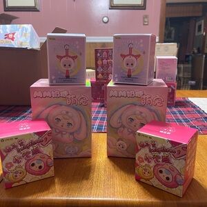 Authentic New Set Of Six Baby Three Tiny Animal, Milk Candy & Yulu Paradise